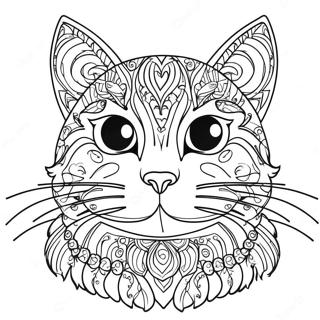 Black Cat Coloring Page | Black Cat 塗色頁