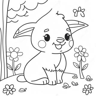 Cheerful Spring Animals Coloring Page | First Day of Spring 塗色頁