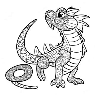 Water Dragon Coloring Page | Water Dragon 塗色頁
