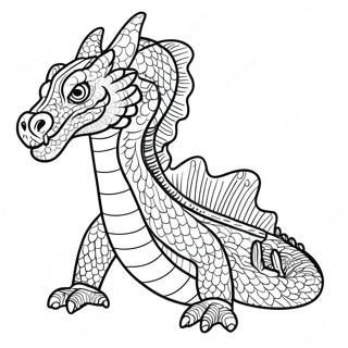Majestic Water Dragon Coloring Page | Water Dragon 塗色頁