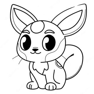 Umbreon Coloring Page | Umbreon 塗色頁