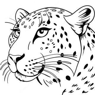 Leopard Coloring Page | Leopard 塗色頁