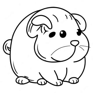 Guinea Pig Coloring Page | Guinea Pig 塗色頁
