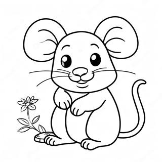 Cute Chinese Zodiac Rat Coloring Page | Chinese Zodiac 塗色頁