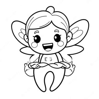 Tooth Fairy Coloring Page | Tooth Fairy 塗色頁