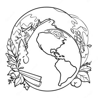 Christmas Around the World Coloring Page | Christmas Around the World 塗色頁
