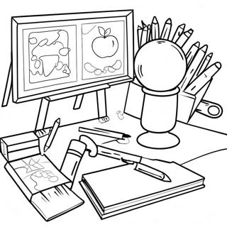 K-12 Classroom Activities Coloring Page | K-12 塗色頁