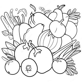 Farmers Market Fresh Produce Coloring Page | Farmers Market 塗色頁