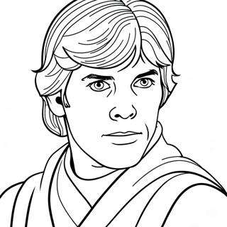 Luke Skywalker Classic Coloring Page | Luke Skywalker 塗色頁