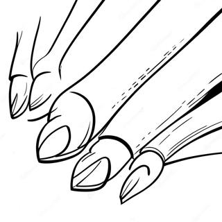 Nails Coloring Page