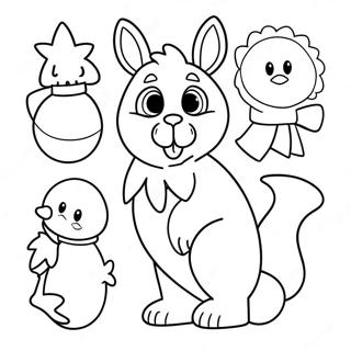 Christmas Animals Coloring Page | Christmas Animals 塗色頁