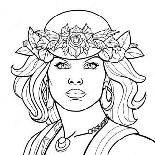 Bold and Fearless Badass Coloring Page
