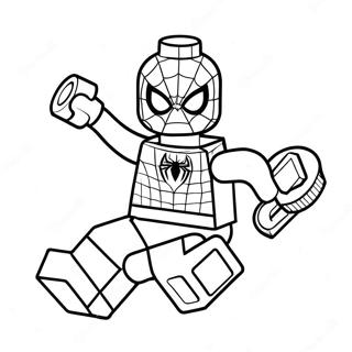 Spiderman Lego Coloring Page | Spiderman Lego 塗色頁