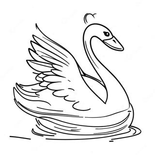 Swan Coloring Page | Swan 塗色頁