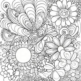 70's Groovy Patterns Coloring Page | 70's Groovy 塗色頁
