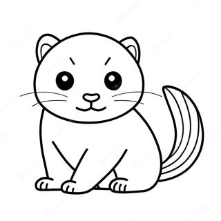 Ferret Coloring Page | Ferret 塗色頁