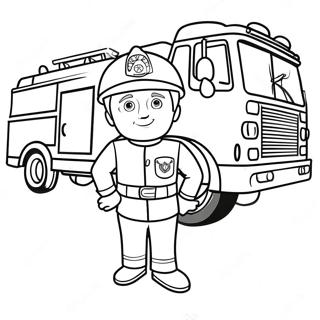 Fireman Sam Coloring Page | Fireman Sam 塗色頁