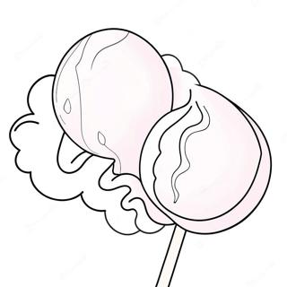 Cotton Candy Coloring Page | Cotton Candy 塗色頁