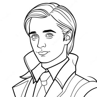 Draco Malfoy Coloring Page | Draco Malfoy 塗色頁
