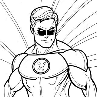Green Lantern Coloring Page