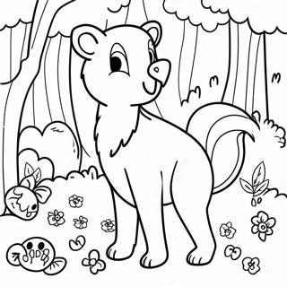 Forest Animals Coloring Page | Forest Animals 塗色頁