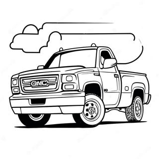 GMC Truck Coloring Page | GMC 塗色頁