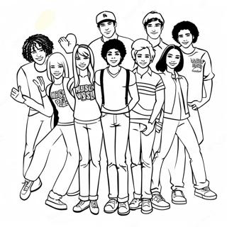 High School Musical Coloring Page | High School Musical 塗色頁