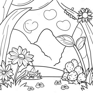 Eden Garden Scene Coloring Page | Adam and Eve 塗色頁