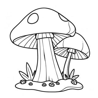 Super Mushroom Power Up Coloring Page | Mario Power Ups 塗色頁
