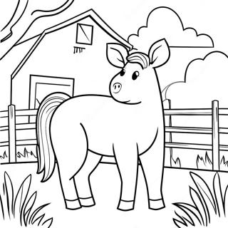 Realistic Farm Animals Coloring Page | Realistic Farm 塗色頁