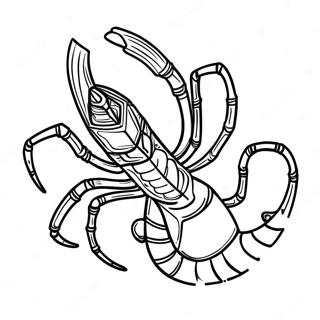 Scorpion Coloring Page | Scorpion 塗色頁