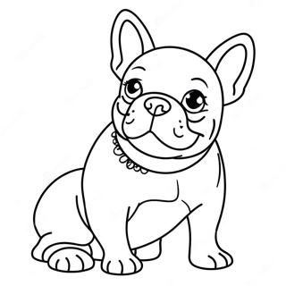 French Bulldog Coloring Page | French Bulldog 塗色頁