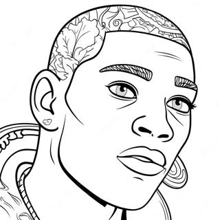 Ja'Marr Chase Coloring Page | Ja'Marr Chase 塗色頁