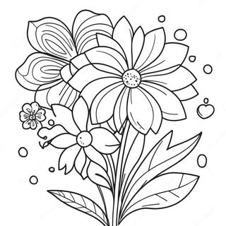 Flower Mother's Day Coloring Page | Flower Mothers Day 塗色頁