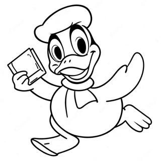 Donald Duck Coloring Page | Donald Duck 塗色頁