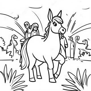 Palm Sunday Coloring Page | Holy Week 塗色頁