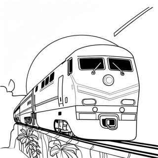 Amtrak Train Coloring Page