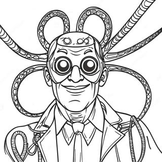 Doc Ock with Tentacles Coloring Page | Doc Ock 塗色頁