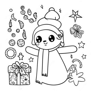 Christmas Math Coloring Page
