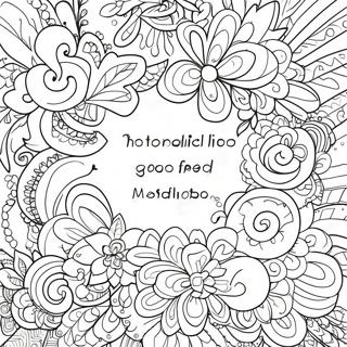 Good Vibes Inspirational Quotes Coloring Page | Good Vibes 塗色頁