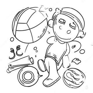 Fun Exercise Activities Coloring Page | Exercise 塗色頁