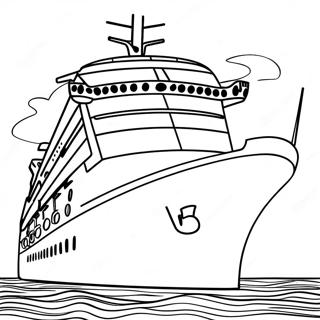 Disney Cruise Ship Coloring Page | Disney Cruise 塗色頁