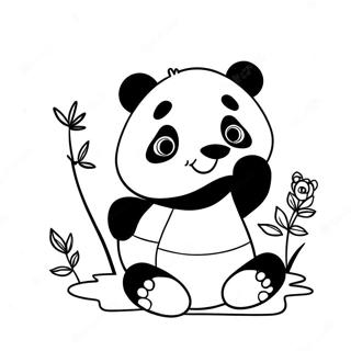 Mimi Panda Coloring Page | Mimi Panda 塗色頁