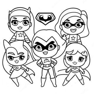 DC Superhero Girls Coloring Page