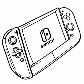 Colorful Nintendo Switch Console Coloring Page | Nintendo Switch 塗色頁