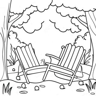 Relaxing Nature Wellness Coloring Page | Wellness 塗色頁