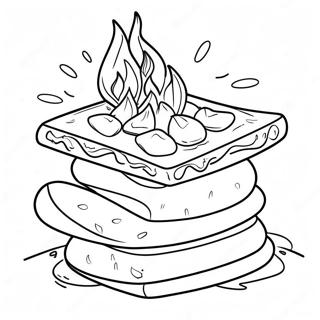 S'more Coloring Page | Smore 塗色頁