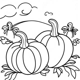 Pumpkin Patch Coloring Page