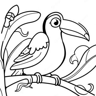 Toucan Coloring Page | Toucan 塗色頁