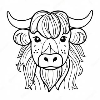 Highland Cow Coloring Page | Highland Cow 塗色頁
